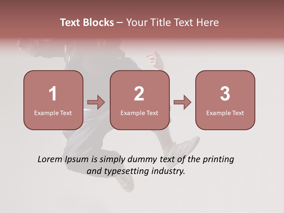 A Man Jumping In The Air With A Hoodie On PowerPoint Template