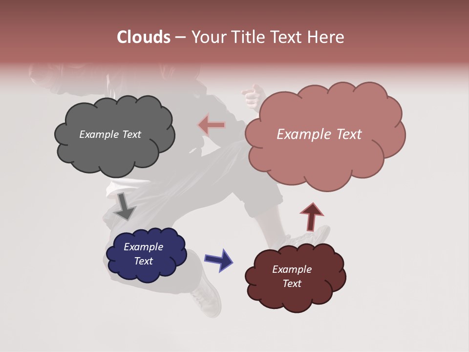 A Man Jumping In The Air With A Hoodie On PowerPoint Template