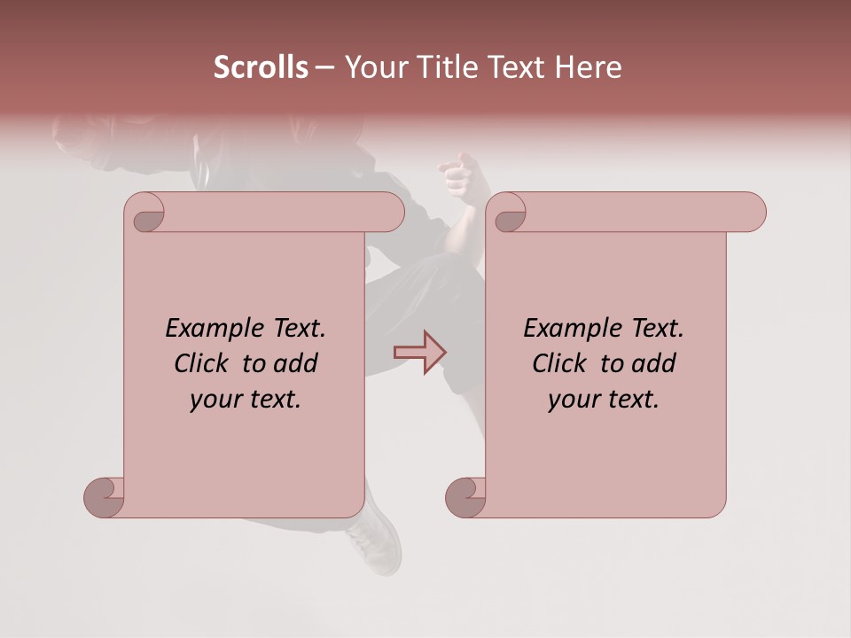 A Man Jumping In The Air With A Hoodie On PowerPoint Template