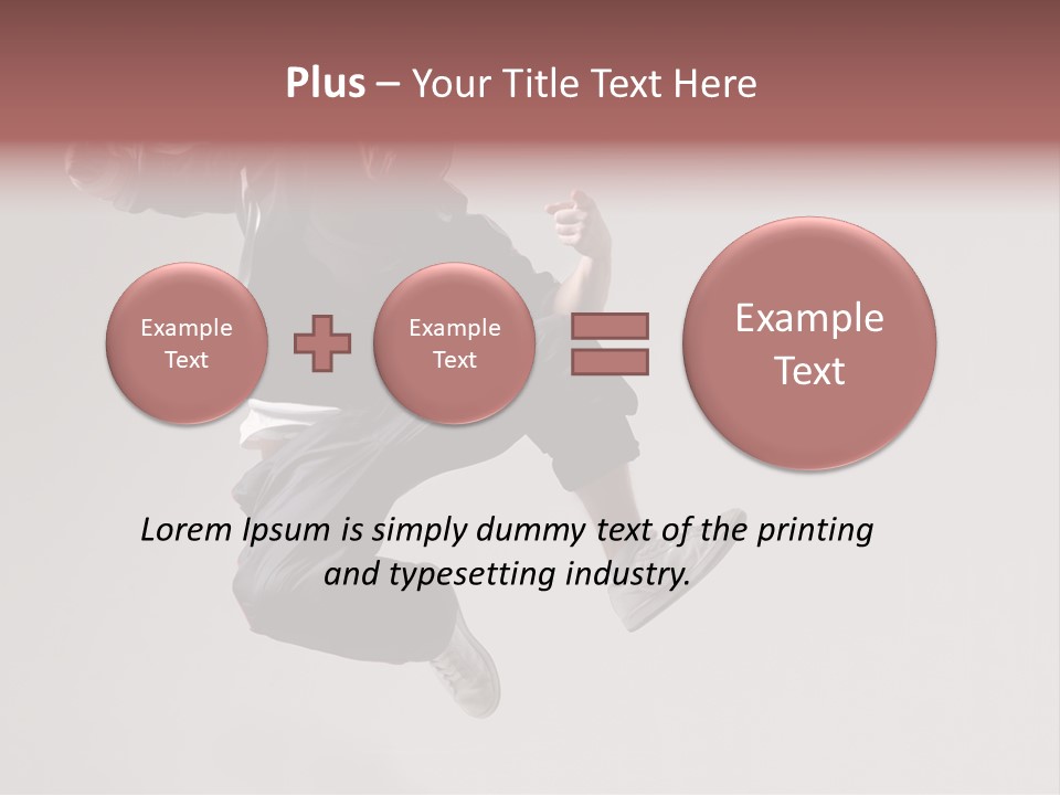 A Man Jumping In The Air With A Hoodie On PowerPoint Template