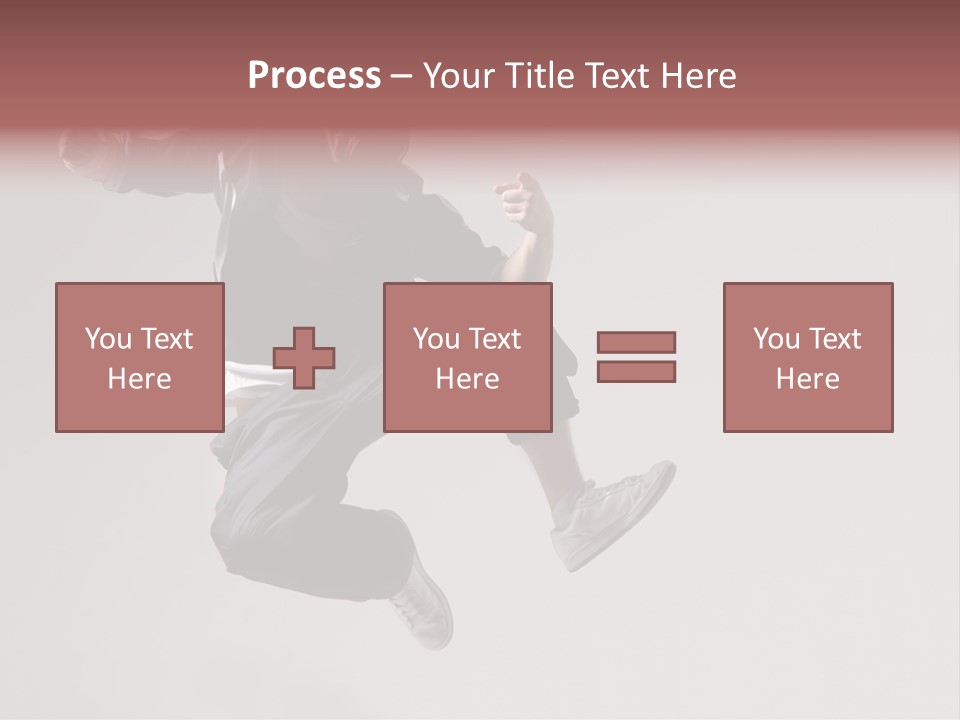 A Man Jumping In The Air With A Hoodie On PowerPoint Template