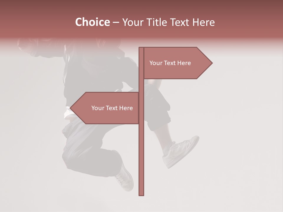 A Man Jumping In The Air With A Hoodie On PowerPoint Template