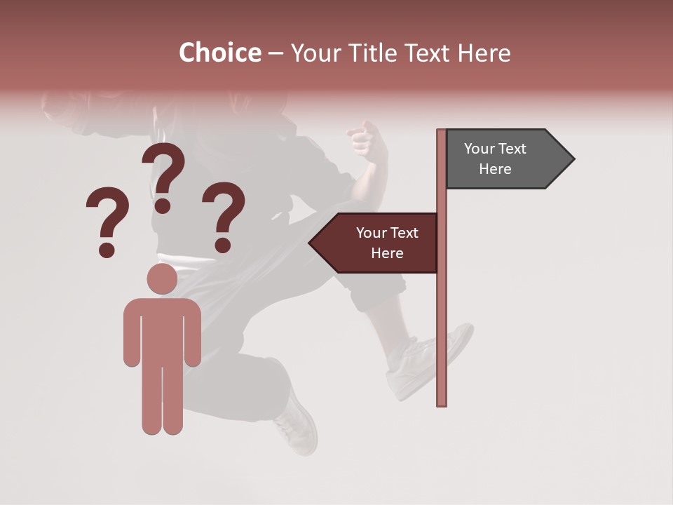 A Man Jumping In The Air With A Hoodie On PowerPoint Template