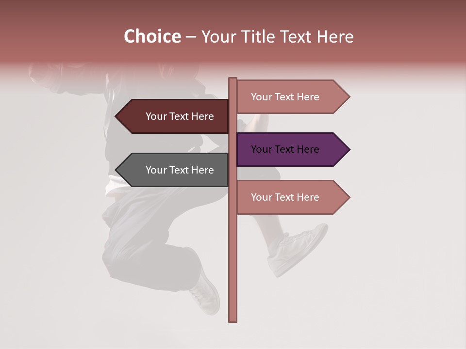 A Man Jumping In The Air With A Hoodie On PowerPoint Template