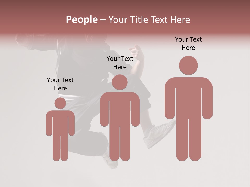 A Man Jumping In The Air With A Hoodie On PowerPoint Template