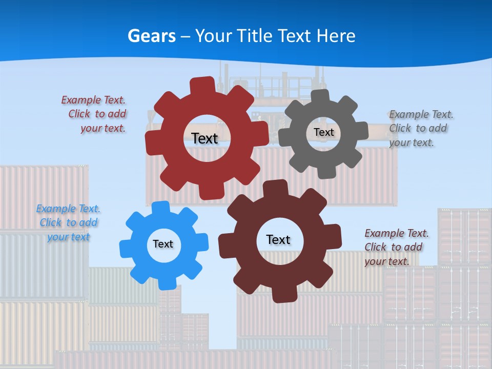 Port Trade Logistics PowerPoint Template