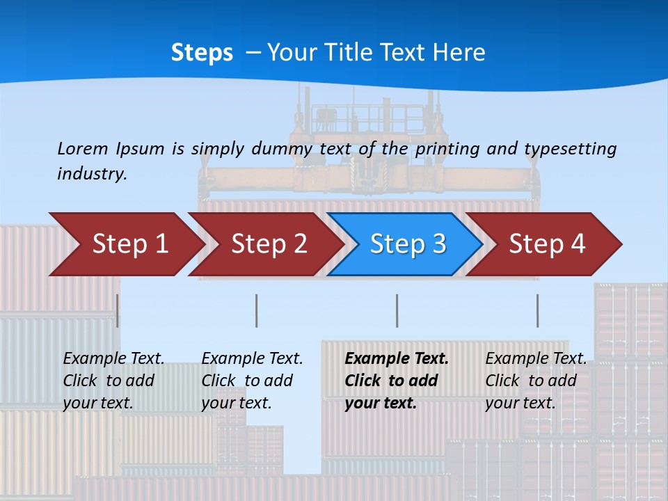 Port Trade Logistics PowerPoint Template