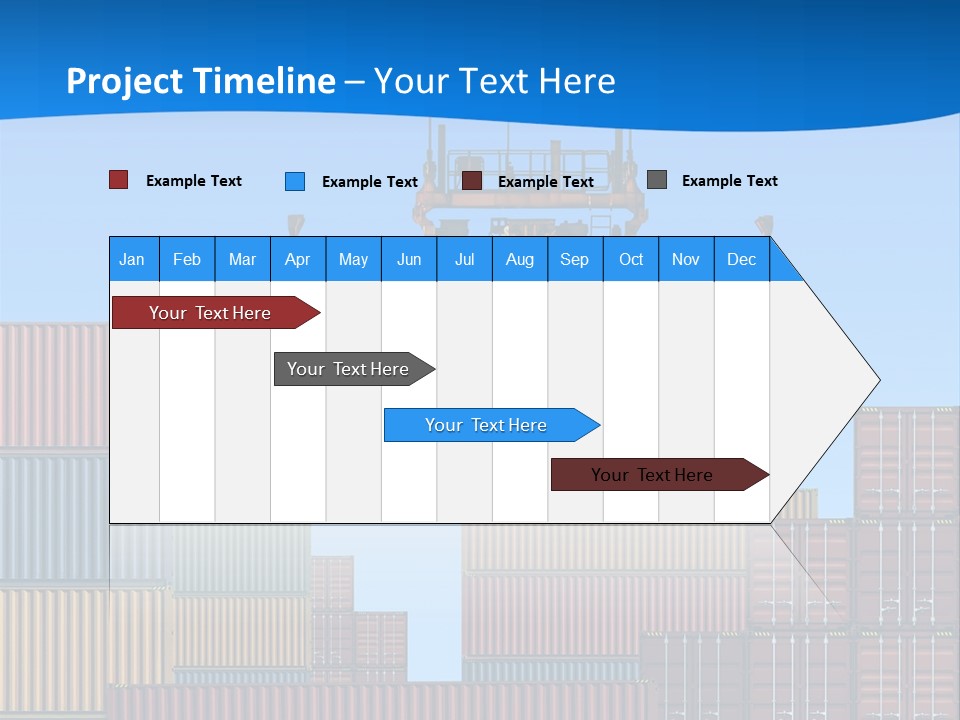 Port Trade Logistics PowerPoint Template