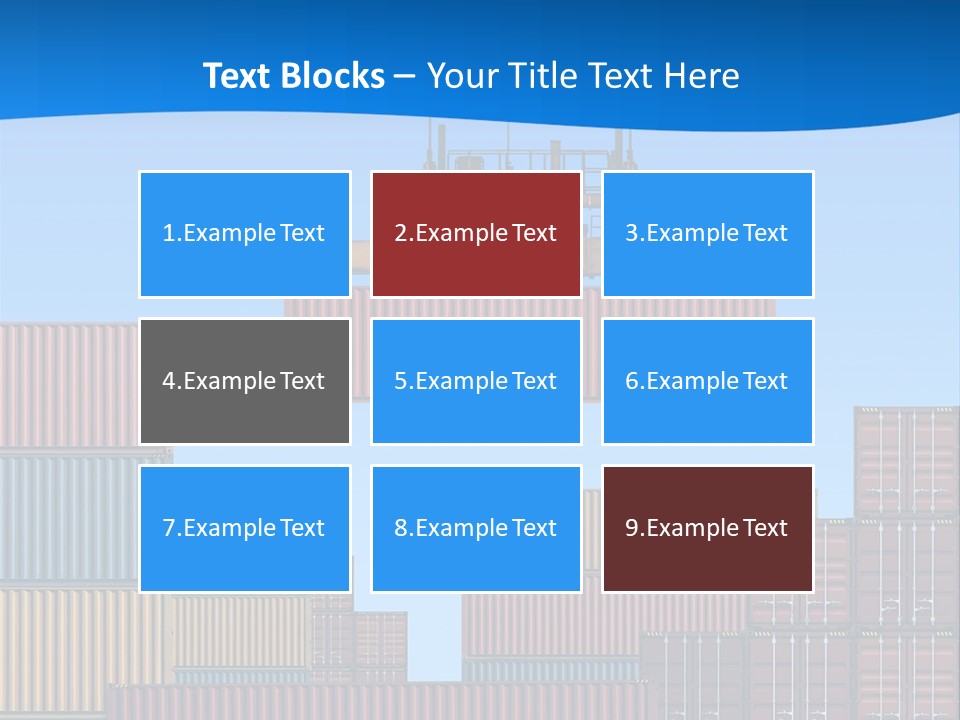 Port Trade Logistics PowerPoint Template