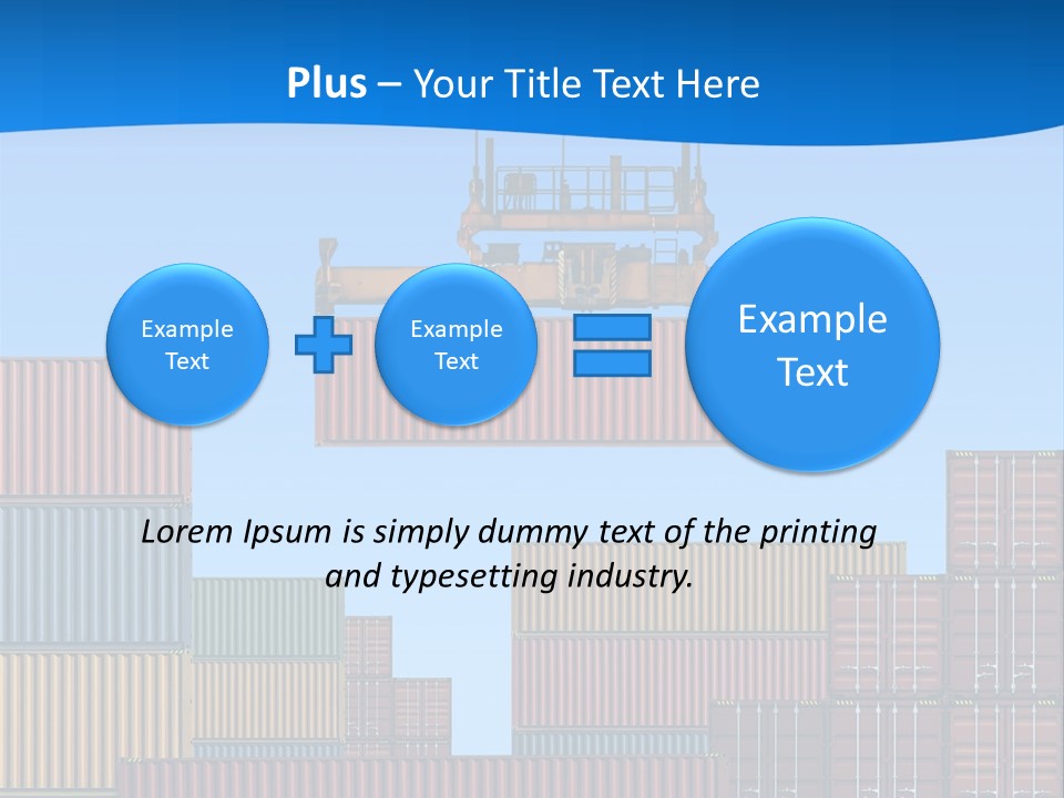 Port Trade Logistics PowerPoint Template