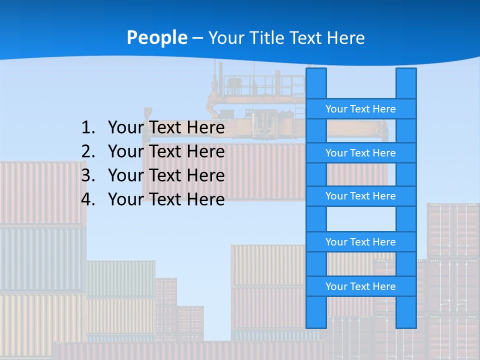 Port Trade Logistics PowerPoint Template