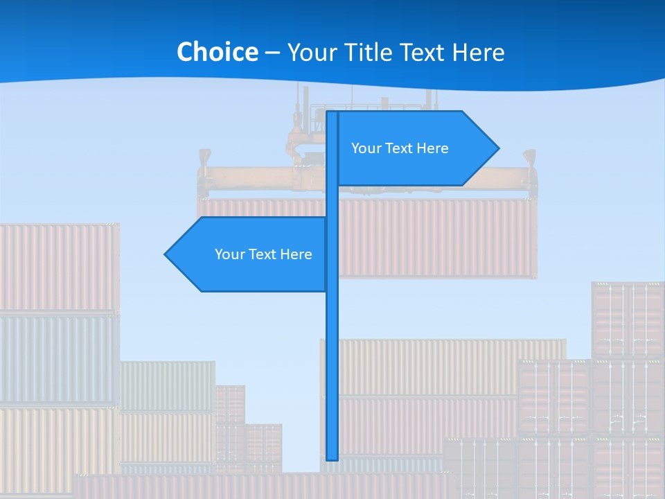 Port Trade Logistics PowerPoint Template
