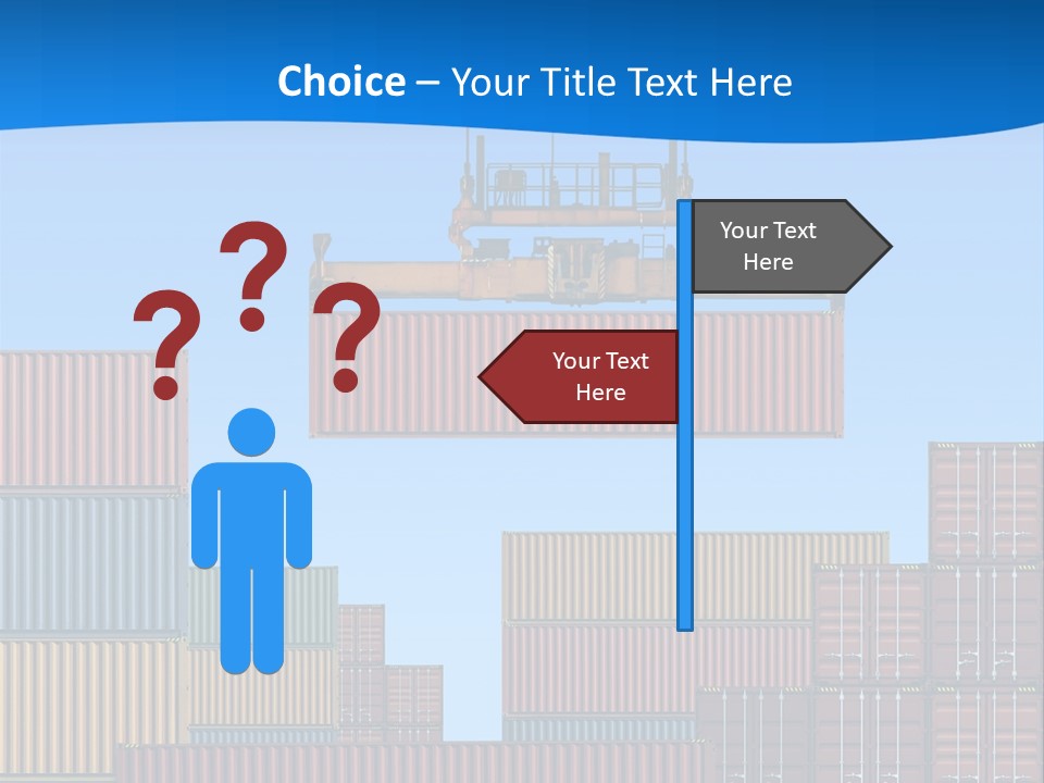 Port Trade Logistics PowerPoint Template
