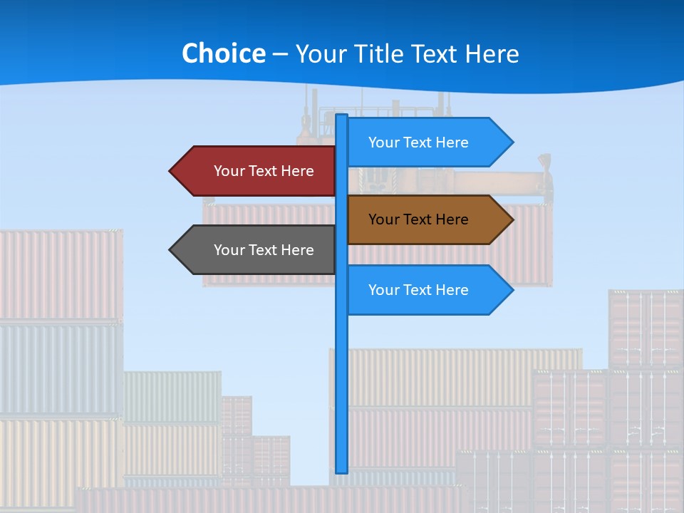 Port Trade Logistics PowerPoint Template