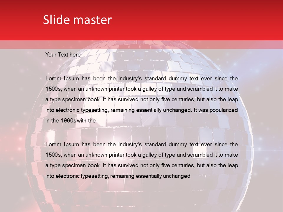 Reflection Sphere Extravagant PowerPoint Template