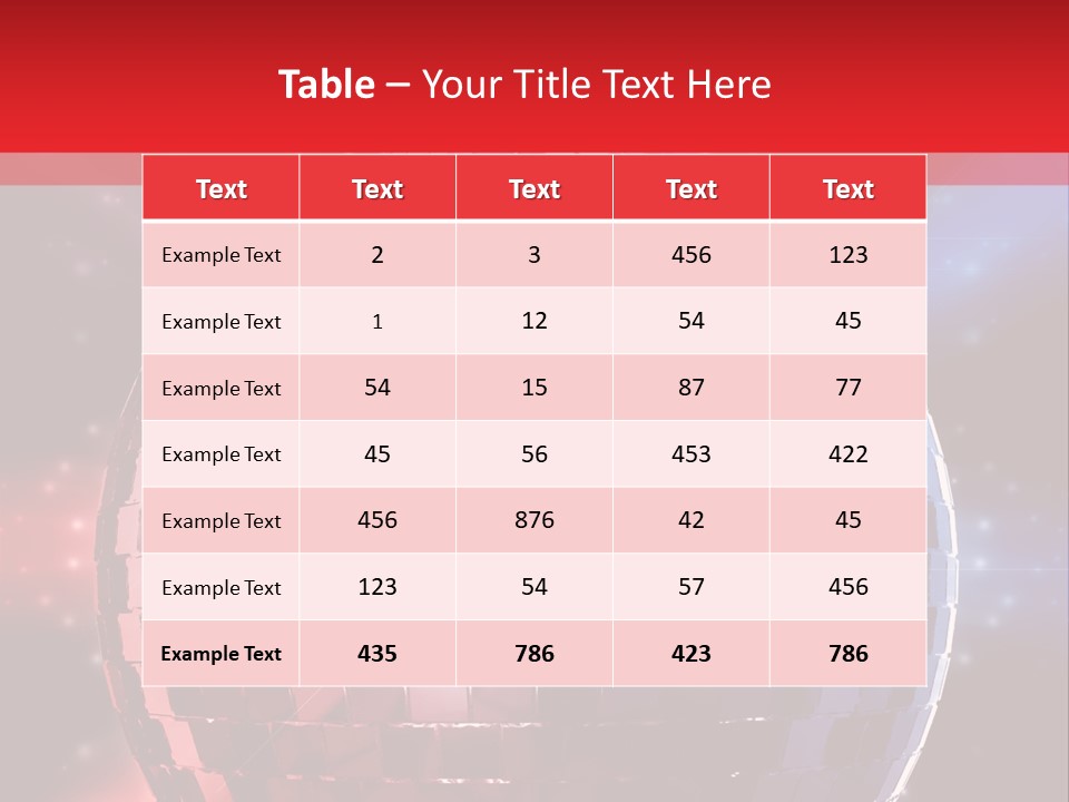 Reflection Sphere Extravagant PowerPoint Template