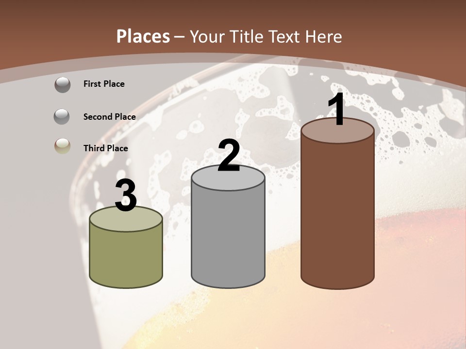 Beaker Foam Cheers PowerPoint Template