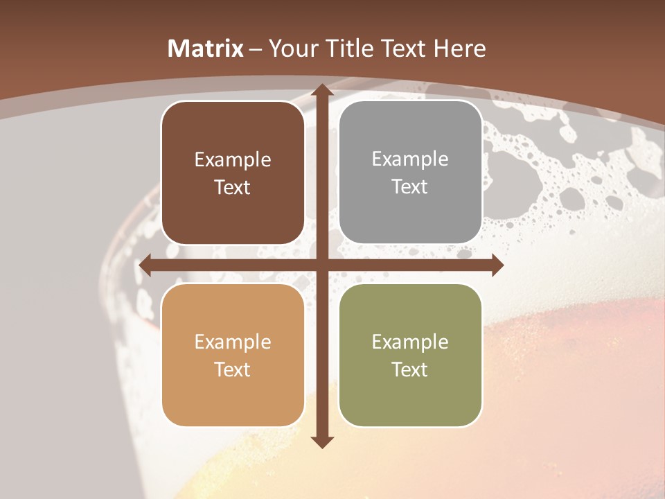 Beaker Foam Cheers PowerPoint Template