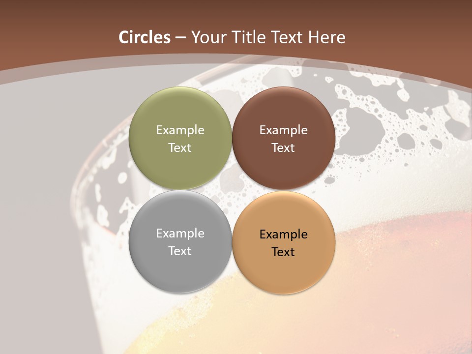 Beaker Foam Cheers PowerPoint Template