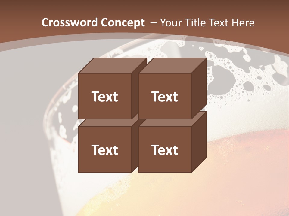 Beaker Foam Cheers PowerPoint Template