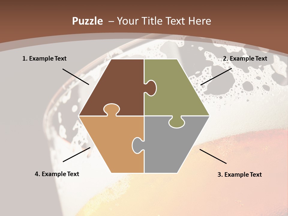 Beaker Foam Cheers PowerPoint Template