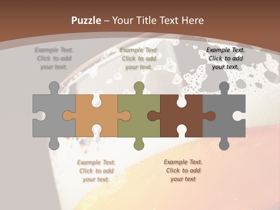 Beaker Foam Cheers PowerPoint Template