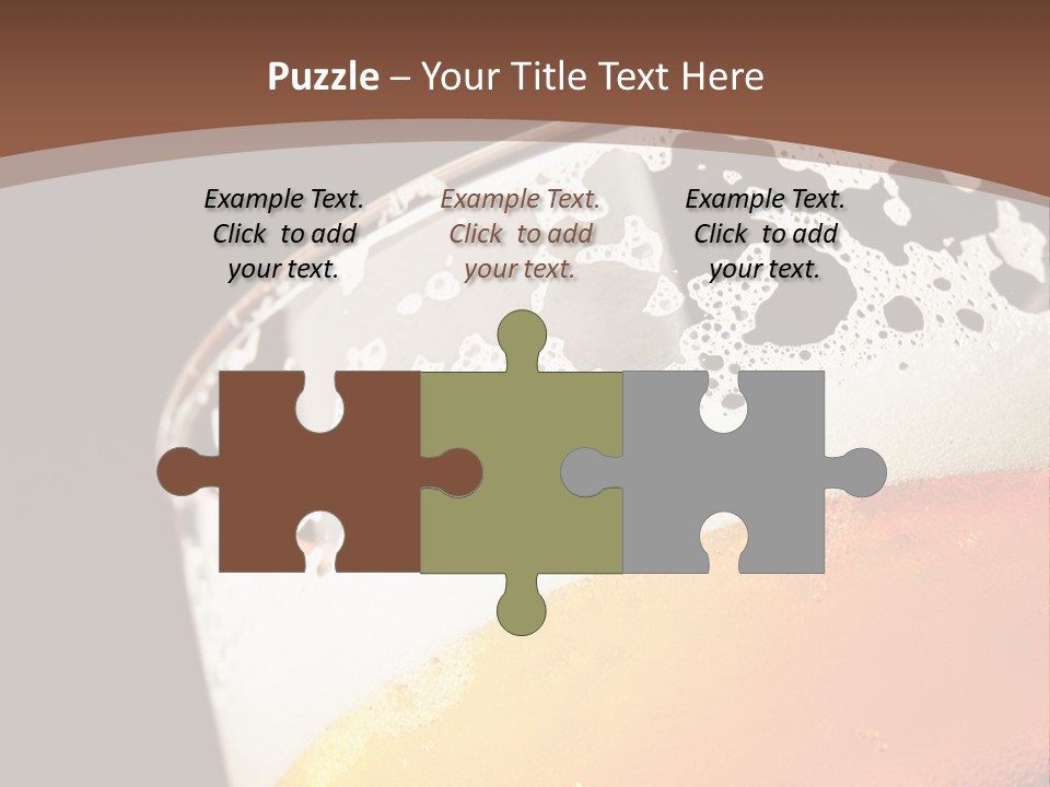 Beaker Foam Cheers PowerPoint Template