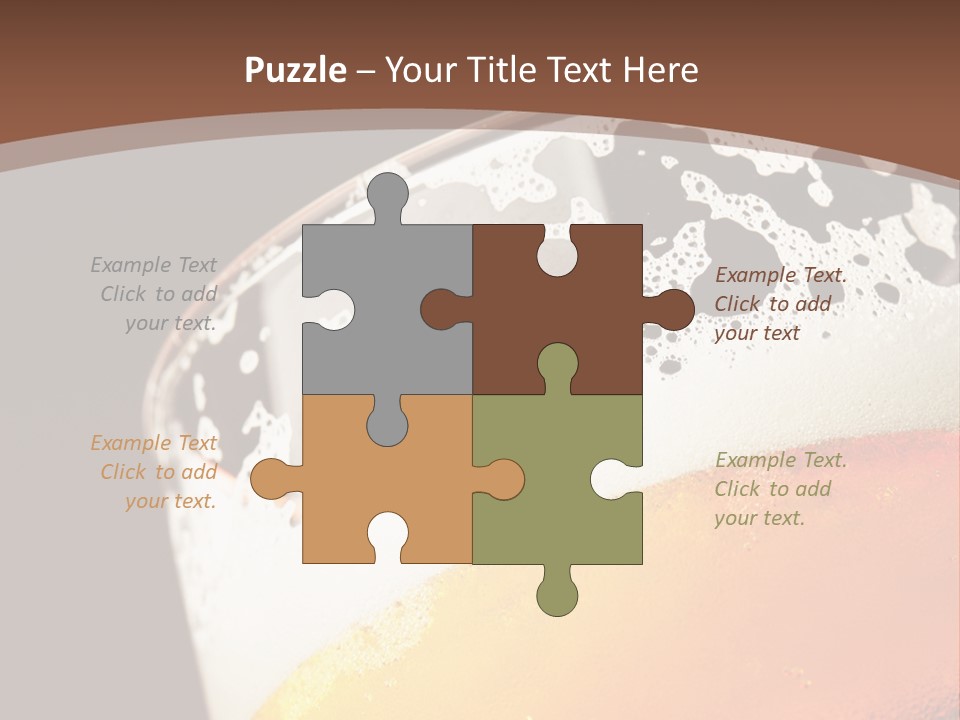 Beaker Foam Cheers PowerPoint Template