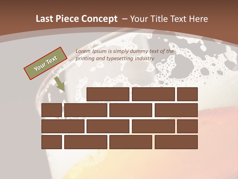 Beaker Foam Cheers PowerPoint Template