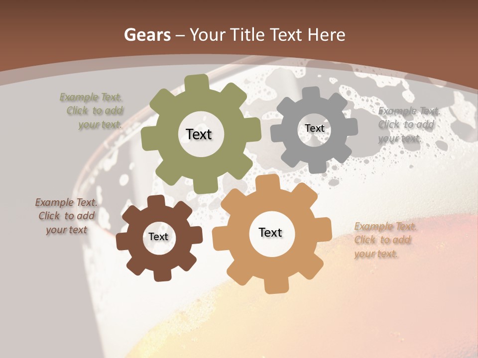 Beaker Foam Cheers PowerPoint Template