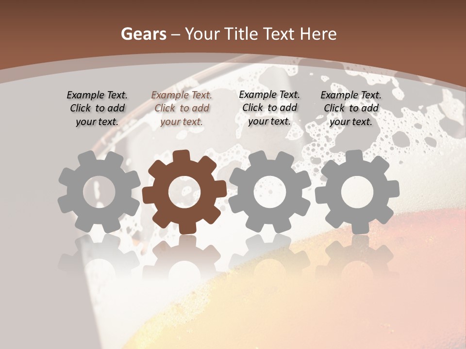 Beaker Foam Cheers PowerPoint Template