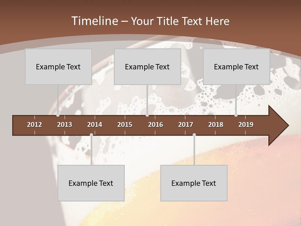 Beaker Foam Cheers PowerPoint Template