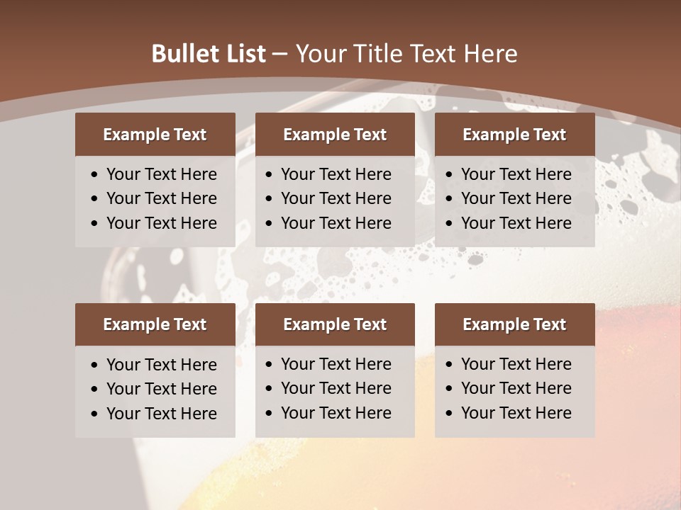 Beaker Foam Cheers PowerPoint Template