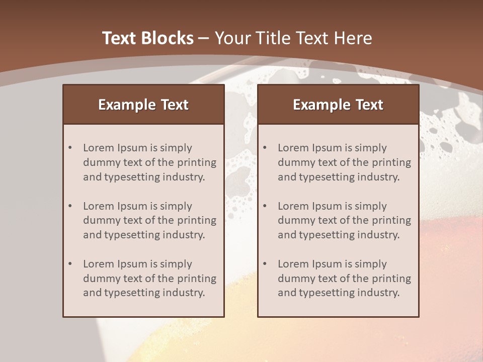 Beaker Foam Cheers PowerPoint Template