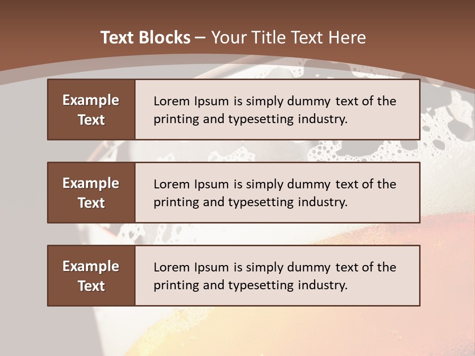 Beaker Foam Cheers PowerPoint Template