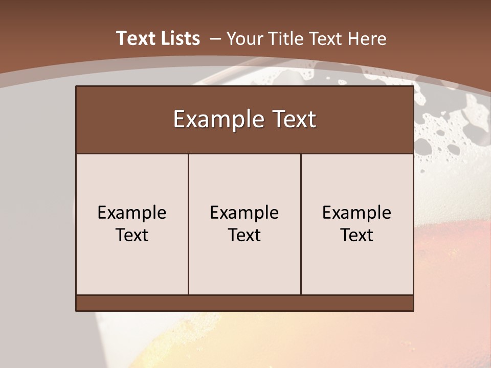 Beaker Foam Cheers PowerPoint Template