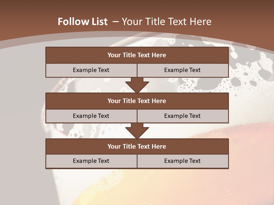 Beaker Foam Cheers PowerPoint Template