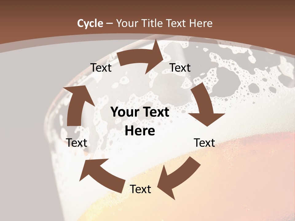 Beaker Foam Cheers PowerPoint Template