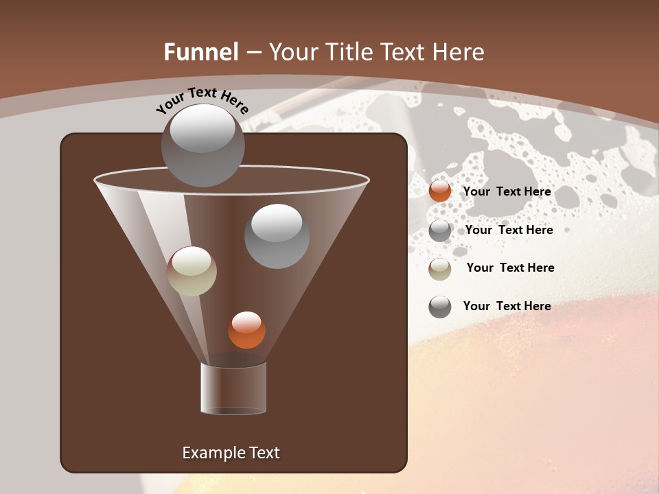 Beaker Foam Cheers PowerPoint Template
