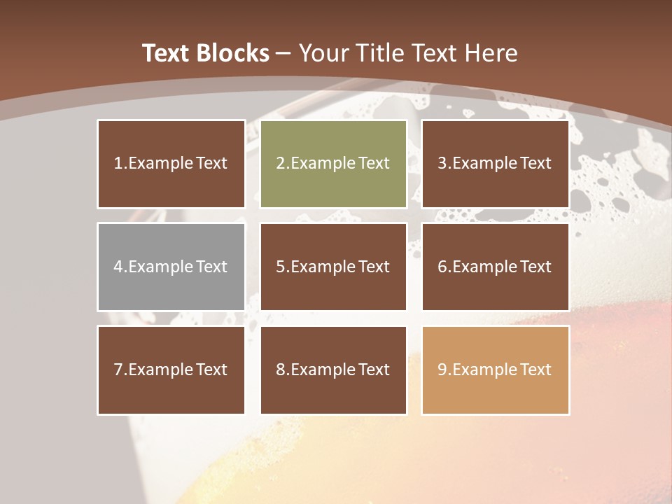 Beaker Foam Cheers PowerPoint Template
