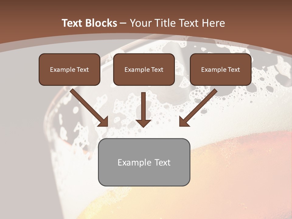 Beaker Foam Cheers PowerPoint Template