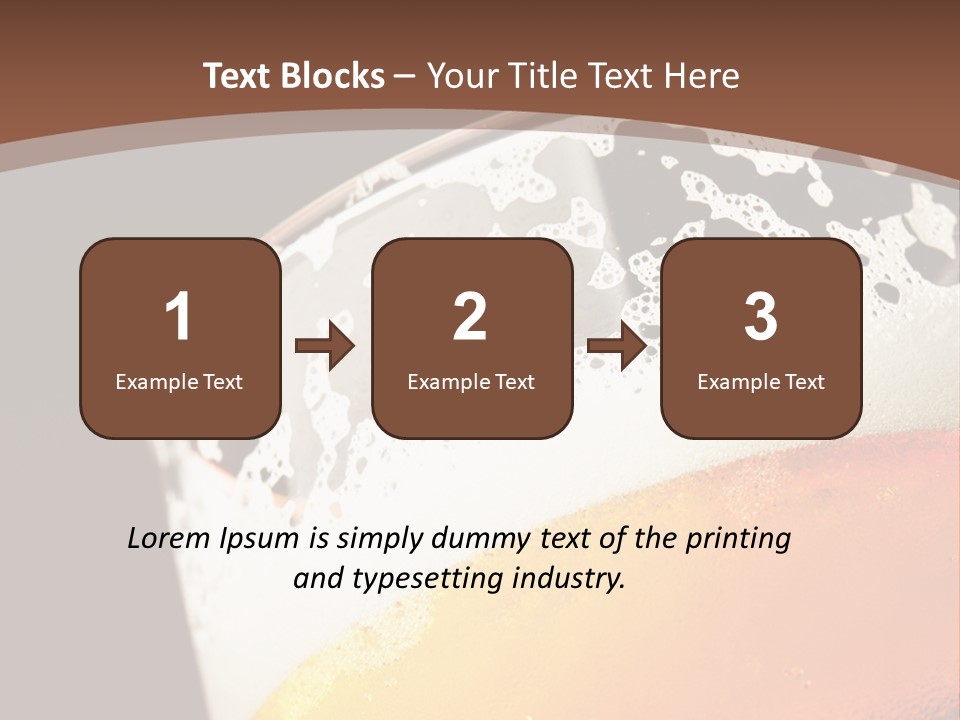 Beaker Foam Cheers PowerPoint Template