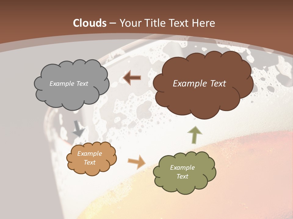 Beaker Foam Cheers PowerPoint Template