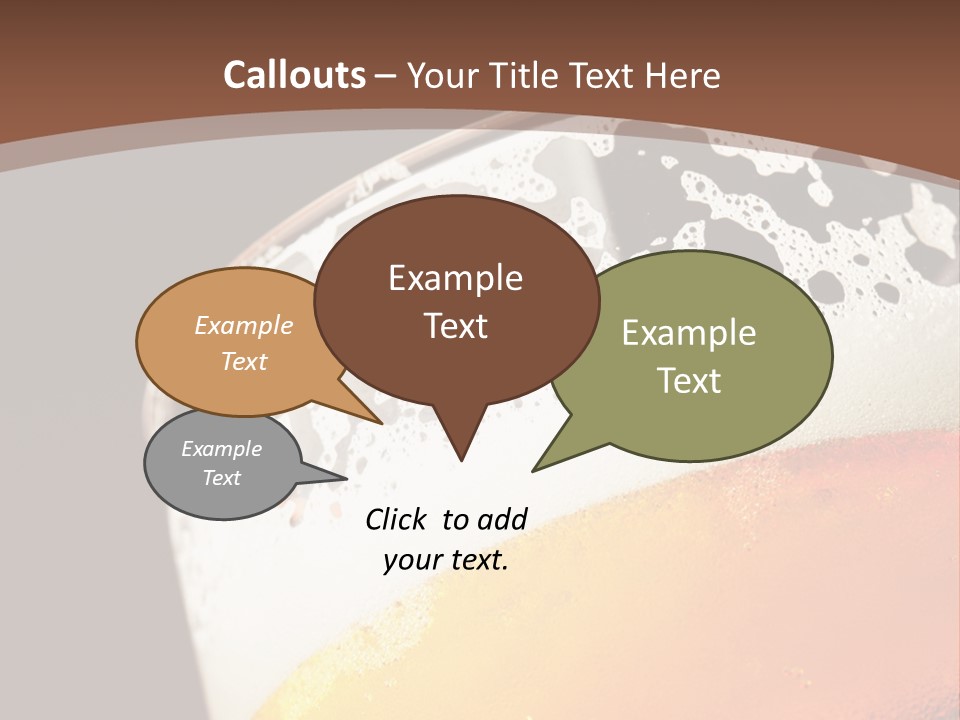 Beaker Foam Cheers PowerPoint Template