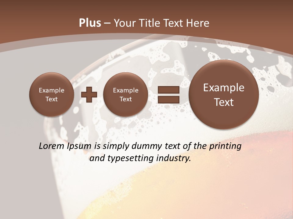Beaker Foam Cheers PowerPoint Template