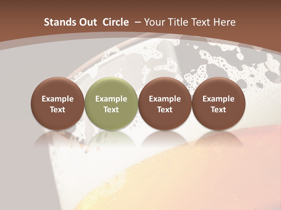 Beaker Foam Cheers PowerPoint Template