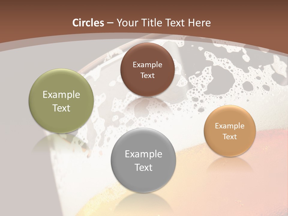 Beaker Foam Cheers PowerPoint Template