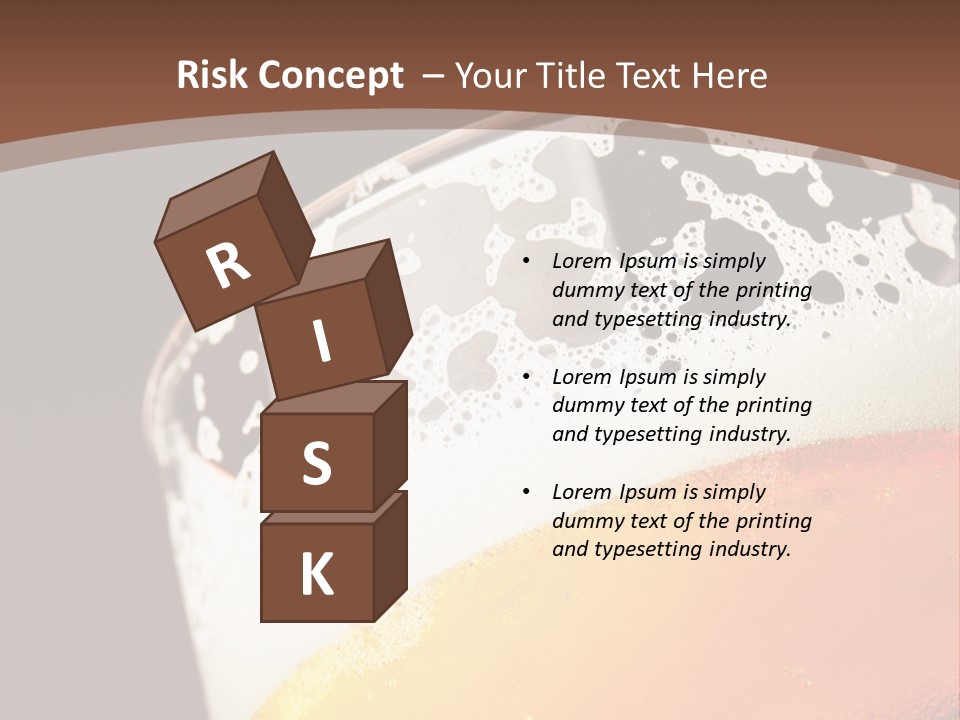 Beaker Foam Cheers PowerPoint Template