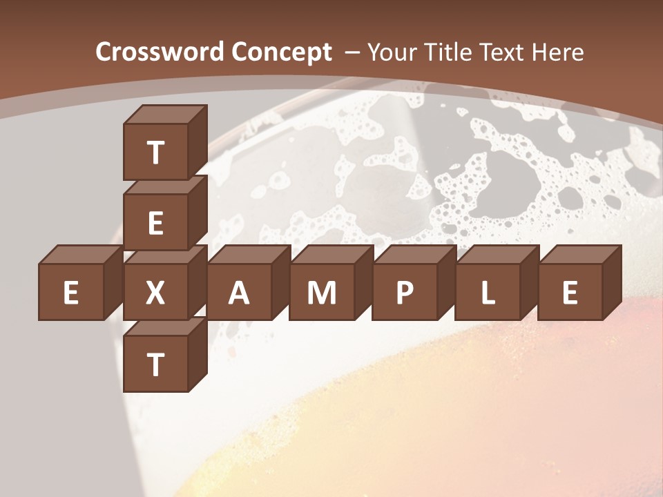 Beaker Foam Cheers PowerPoint Template