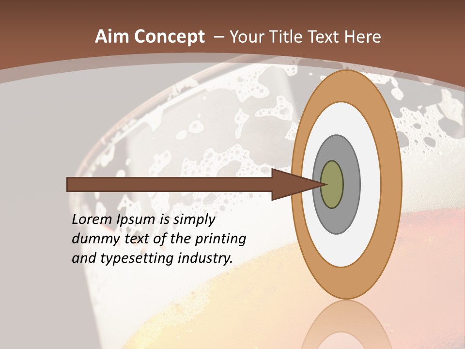Beaker Foam Cheers PowerPoint Template